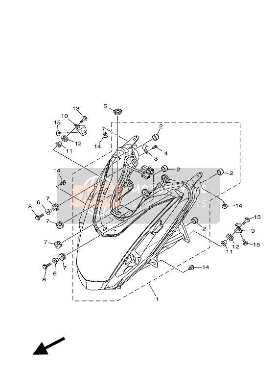 2CMH51170000, Cap Brth, Yamaha, 2